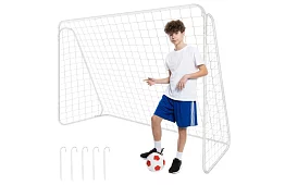 Poarta de fotbal metalică 213x150x90 cm