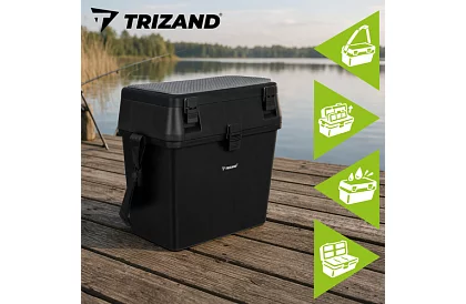 Cutia de pescuit 2 în 1 – 38 × 34 × 21 cm organizator și scaunel