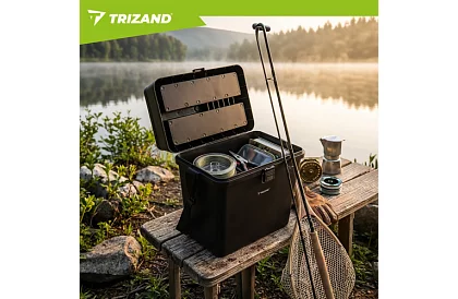 Cutia de pescuit 2 în 1 – 38 × 34 × 21 cm organizator și scaunel