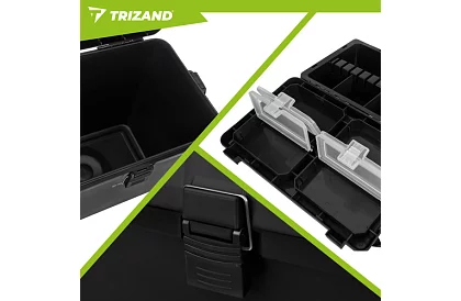 Cutia de pescuit 2 în 1 – 38 × 34 × 21 cm organizator și scaunel