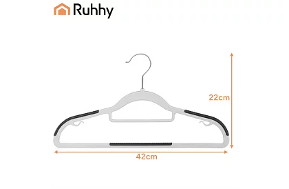 Banda de umeri antiderapante gri pentru îmbrăcăminte 20 buc