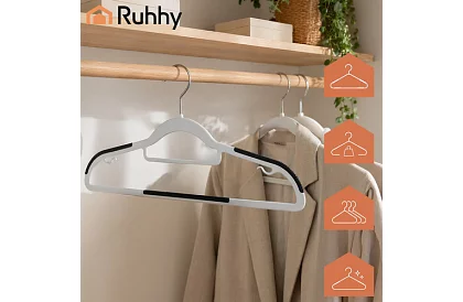 Banda de umeri antiderapante gri pentru îmbrăcăminte 20 buc