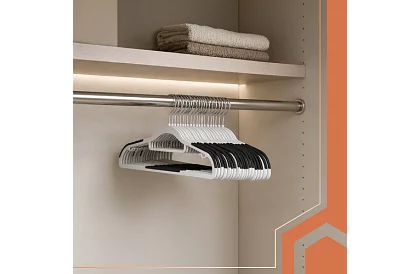 Banda de umeri antiderapante gri pentru îmbrăcăminte 20 buc