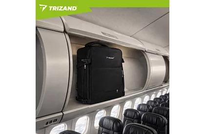 Bagaj de mână pentru călătorie 40 × 20 × 25 cm – rucsac negru cu USB