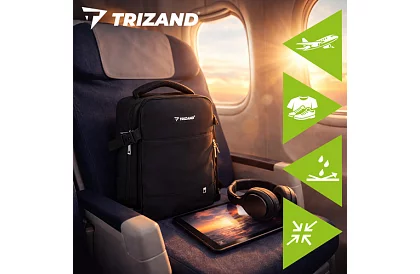 Bagaj de mână pentru călătorie 40 × 20 × 25 cm – rucsac negru cu USB