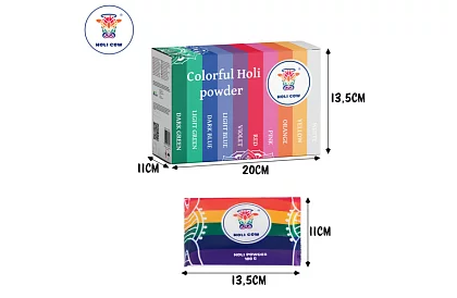 Set de pulberi colorate Holi Powder 10×100 g