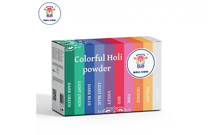Set de pulberi colorate Holi Powder 10×100 g