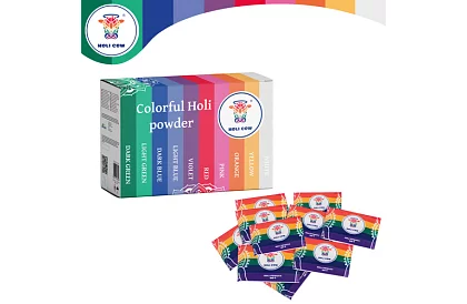 Set de pulberi colorate Holi Powder 10×100 g