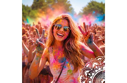 Set de pulberi colorate Holi Powder 10×100 g