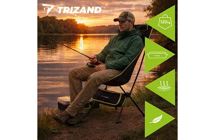 Scaun de pescuit pliabil ușor 41 × 52 × 86 cm