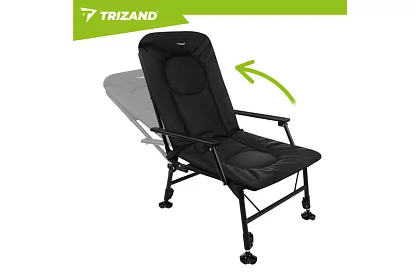 Scaun de pescuit pliabil ajustabil cu brațe