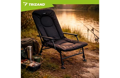 Scaun de pescuit pliabil ajustabil cu brațe