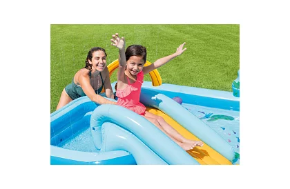 Piscină gonflabilă cu tobogan – teren de joacă acvatic INTEX 57161