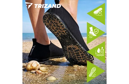 Încălțăminte pentru apă – antiderapantă, uscare rapidă – neagră, mărimea 45