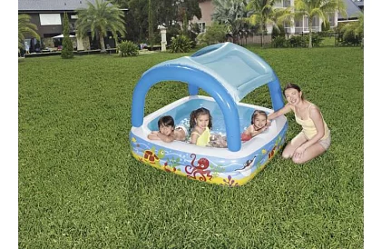 Piscină gonflabilă cu copertină – 265 litri, B52192