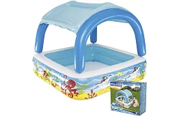 Piscină gonflabilă cu copertină – 265 litri, B52192