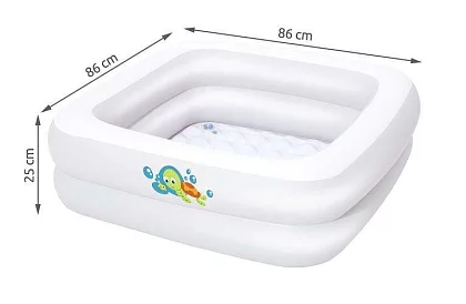 Piscină gonflabilă pentru copii – 86 × 86 × 25 cm, B51116