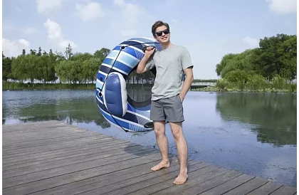 Cercă de înot gonflabil cu spătar – diametru 135 cm, B43116