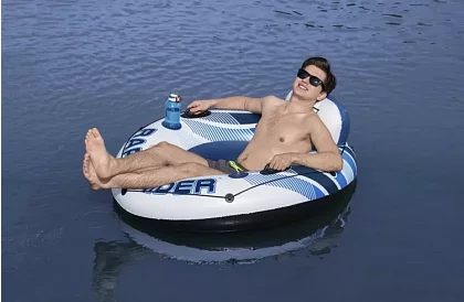 Cercă de înot gonflabil cu spătar – diametru 135 cm, B43116