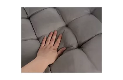 Perna matlasată pentru scaune de grădină 173 × 50 × 5 cm – gri