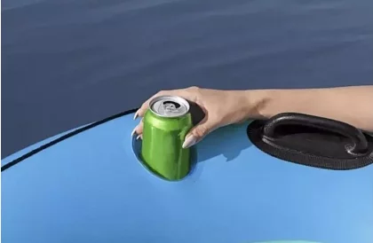 Cerc de înot gonflabil cu suport și suport pentru băut – B43108