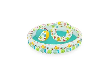 Bazină gonflabilă 3 în 1 + cerc și minge – B51124