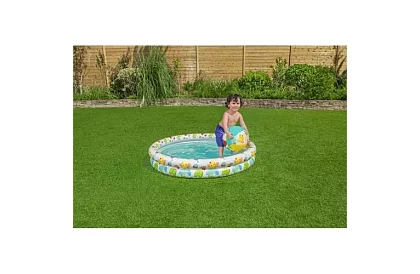 Bazină gonflabilă 3 în 1 + cerc și minge – B51124