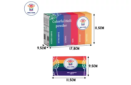 Set de pulberi colorate Holi Powder 6×100 g