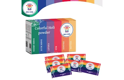 Set de pulberi colorate Holi Powder 6×100 g