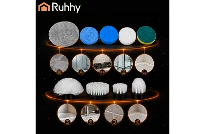 Perie electrică de curățare rotativă - Spin Scrubber + 9 capete