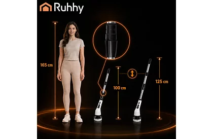 Perie electrică de curățare rotativă - Spin Scrubber + 9 capete