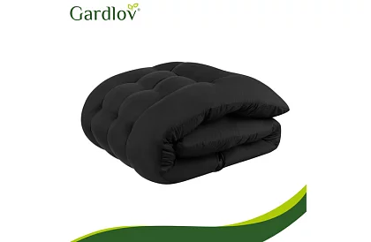 Perna matlasată pentru scaune de grădină 180 × 56 × 9 cm – negru