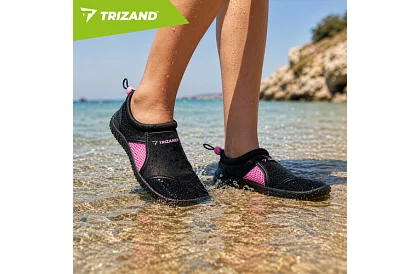 Încălțăminte pentru apă – antiderapantă 5 mm, uscare rapidă – negru-roz, mărimea 38