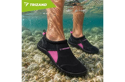 Încălțăminte pentru apă – antiderapantă 5 mm, uscare rapidă – negru-roz, mărimea 38