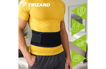 Belt magnetic lombar ajustabil 85–100 cm – 24 magneți