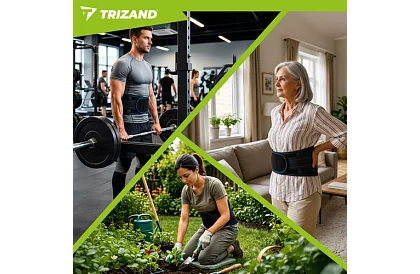 Belt magnetic lombar ajustabil 85–100 cm – 24 magneți