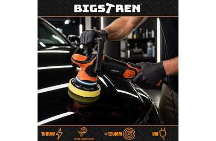Polish orbital pentru mașină 125 mm – 1000 W + accesorii
