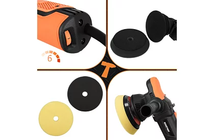 Polish orbital pentru mașină 125/150 mm – 900 W + accesorii
