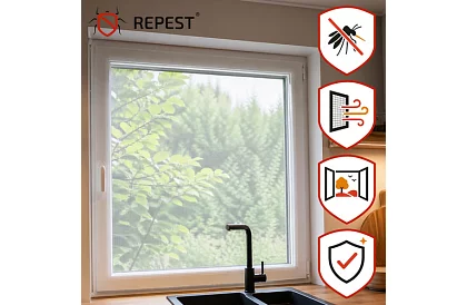 Plasă de țânțari, plasă pentru fereastră 160 × 130 cm – albă