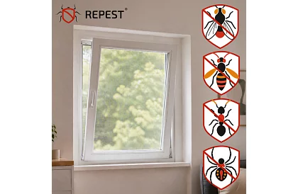 Plasă de țânțari, plasă pentru fereastră 160 × 130 cm – albă