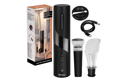 Deschizător electric de vin cu accesorii