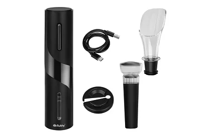 Deschizător electric de vin cu accesorii