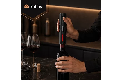 Deschizător electric de vin cu accesorii