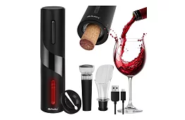 Deschizător electric de vin cu accesorii