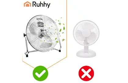 Ventilator 50 cm, 130 W – metalic, 3 viteze