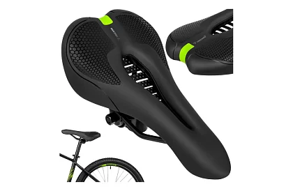 Scaun de bicicletă cu perne 28 × 14 cm – negru