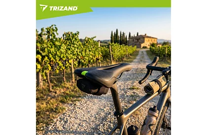 Scaun de bicicletă cu perne 28 × 14 cm – negru