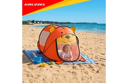 Cort de plajă pentru copii 180 × 95 × 82 cm – auto-întins