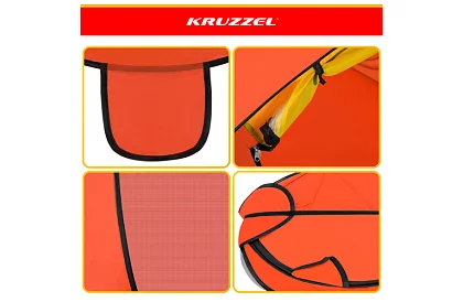 Cort de plajă pentru copii 180 × 95 × 82 cm – auto-întins