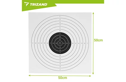 Țintă de tragere 50 × 50 cm – 100 bucăți în ambalaj